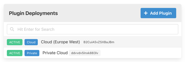 Plugin Deployments