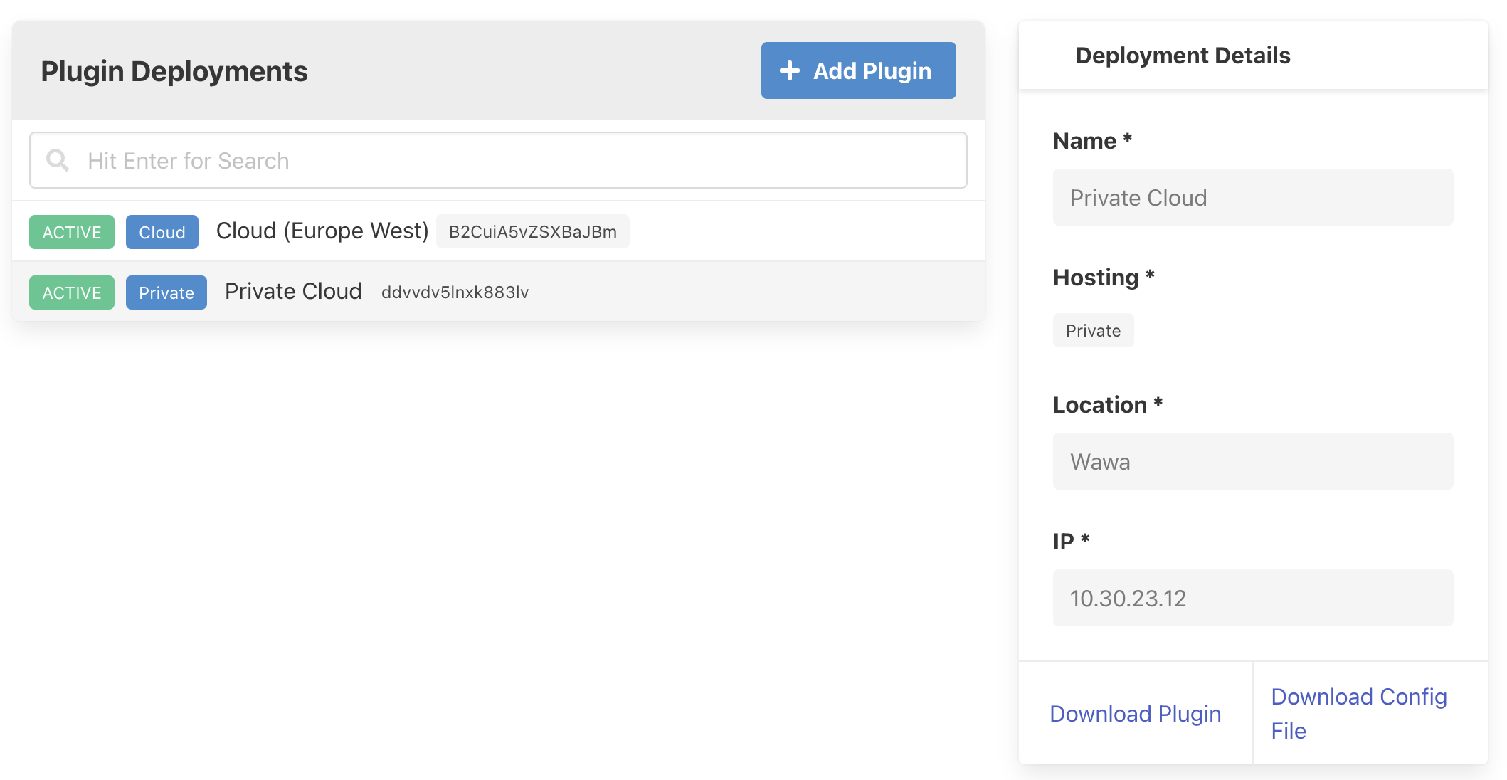 Plugin Deployments