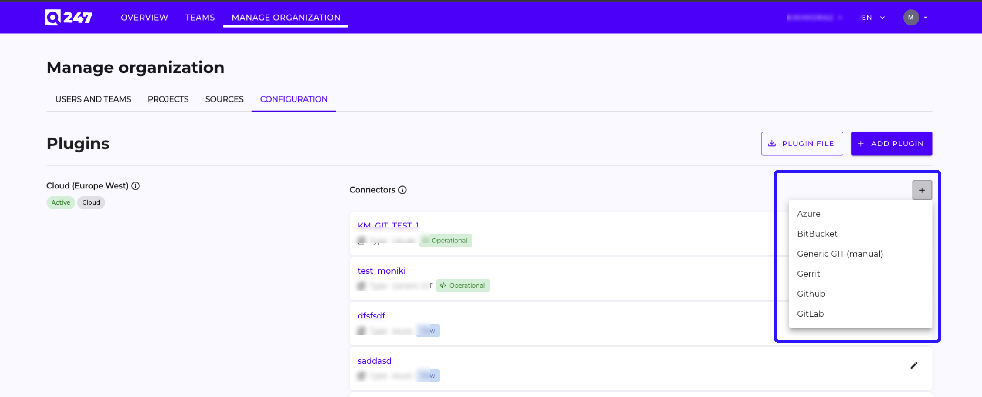 Configuration tab